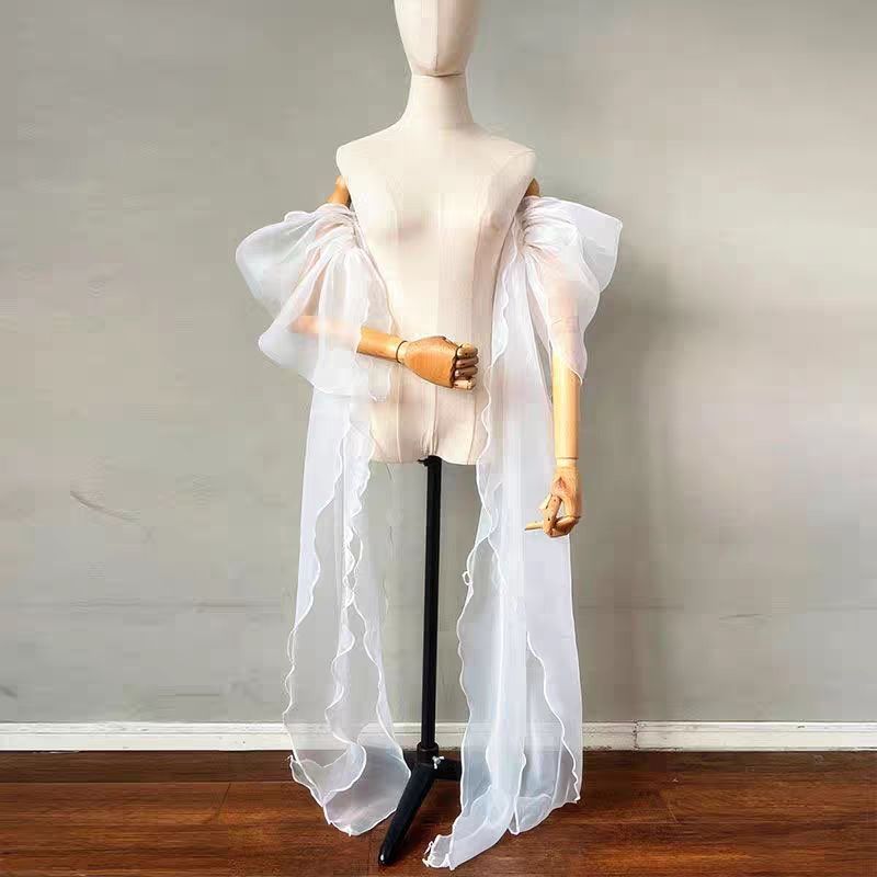 Women'S Formal Wear To A Wedding - 브라이덜 슬리브 오간자 탈부착 가능한 풍성한
