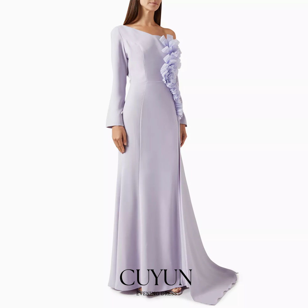 Women'S Formal Dinner Wear - CUYUN 맞춤형 원숄더 우아한 정장 이브닝