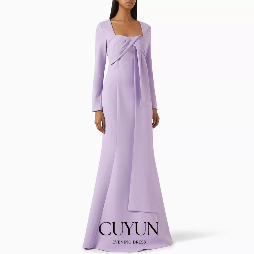 Women'S Formal Dinner Wear - CUYUN 맞춤형 라벤더 여성 이브닝 드레스