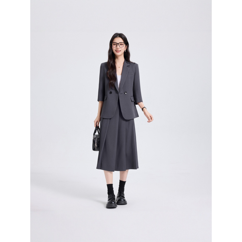 Women Formal Wear Shirts - 네이비 블루 여성 정장 세트, 봄/가을용,