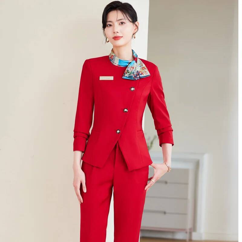 Women Formal Wear For Plus Size - 플러스 사이즈 여성용 정장 바지 정장