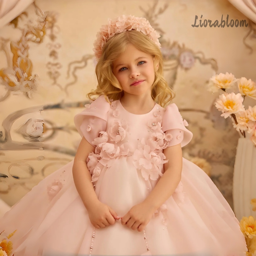 Women'S Formal Wear To A Wedding - 맞춤형 여아 정장 풀스커트 공주 드레스,