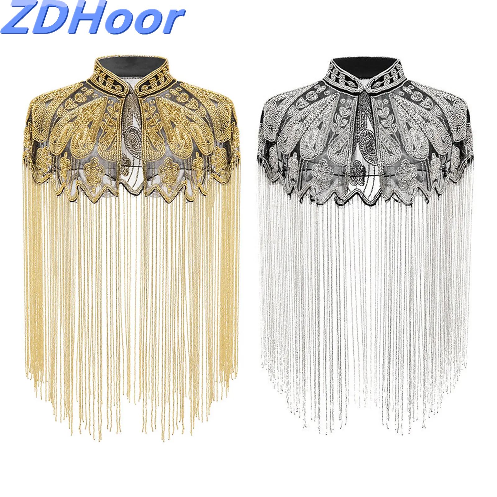 Women'S Formal Wear To A Wedding - 스팽글 비즈 장식 이브닝 케이프 여성용