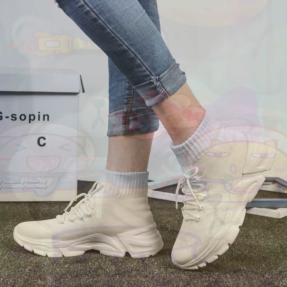Women'S Formal Wear With Sneakers - 신장 증가 Sumer 농구 농구 여성