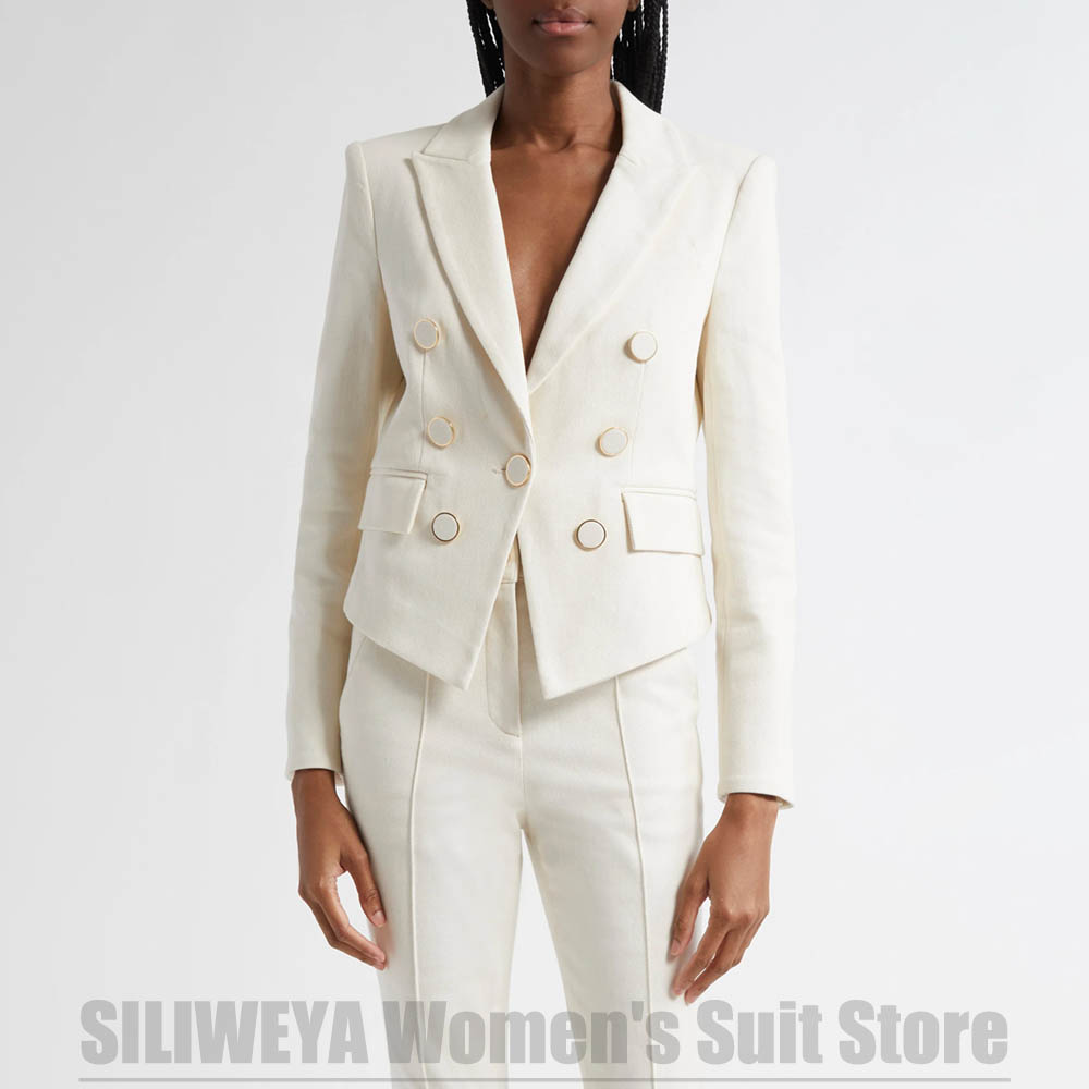 여성 정장 투피스 패션 더블 브레스티드 솔리드 컬러 의 - Women Formal Wear For Meeting 리뷰 및 가격