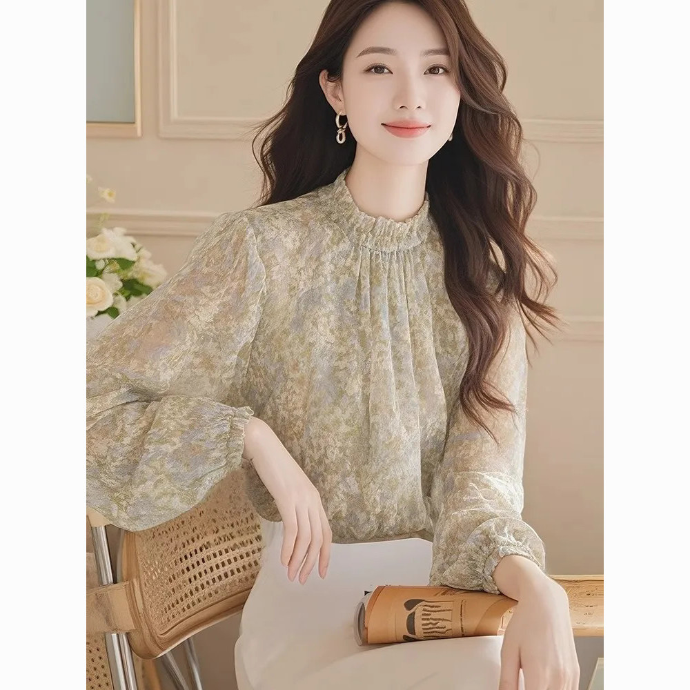 여성용 긴팔 새틴 플리츠 버튼다운 탑 슬림핏 고딕 에모 - Women Formal Wear Korean 리뷰 및 가격