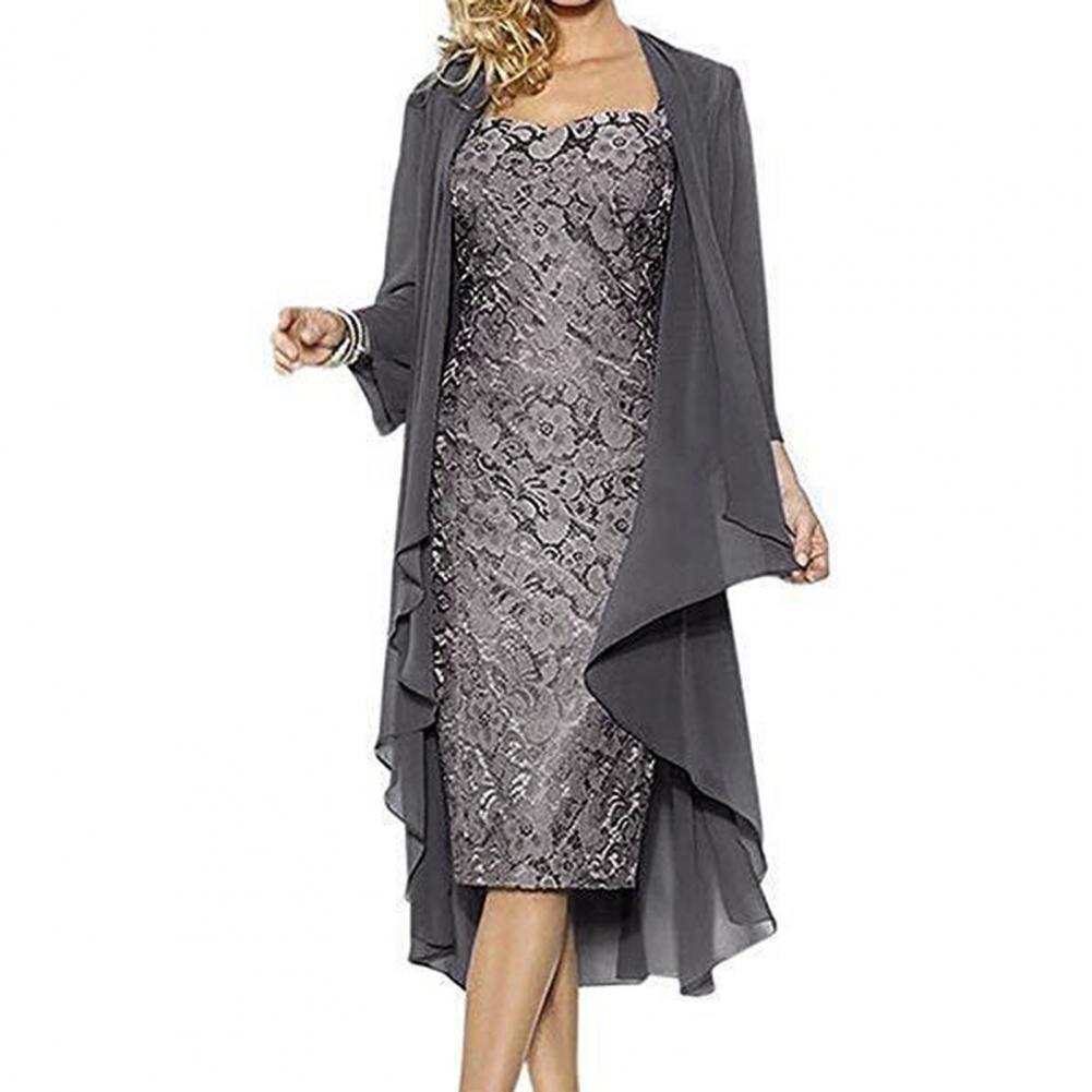 정장 드레스 세트 여성 복장 우아한 꽃 패턴 레이스 빈 - Women Formal Wear Set 리뷰 및 가격