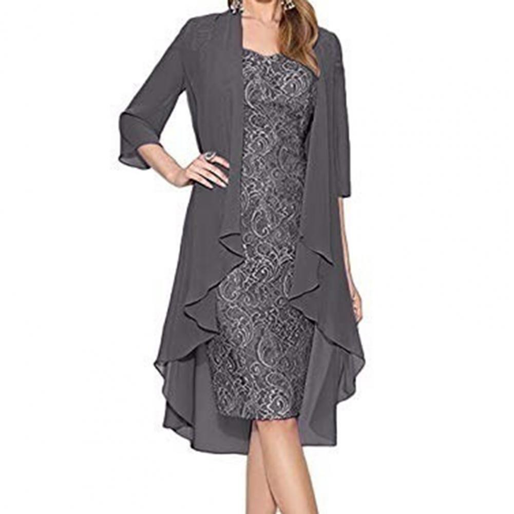 정장 드레스 세트 여성 복장 우아한 꽃 패턴 레이스 빈 - Women Formal Wear Set 리뷰 및 가격