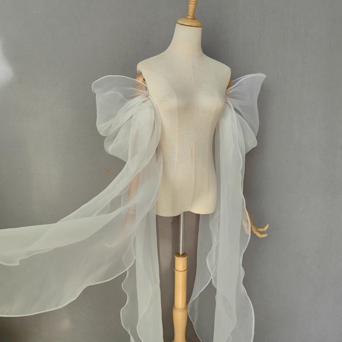 브라이덜 슬리브 오간자 탈부착 가능한 풍성한 롱테일 여 - Women'S Formal Wear To A Wedding 리뷰 및 가격