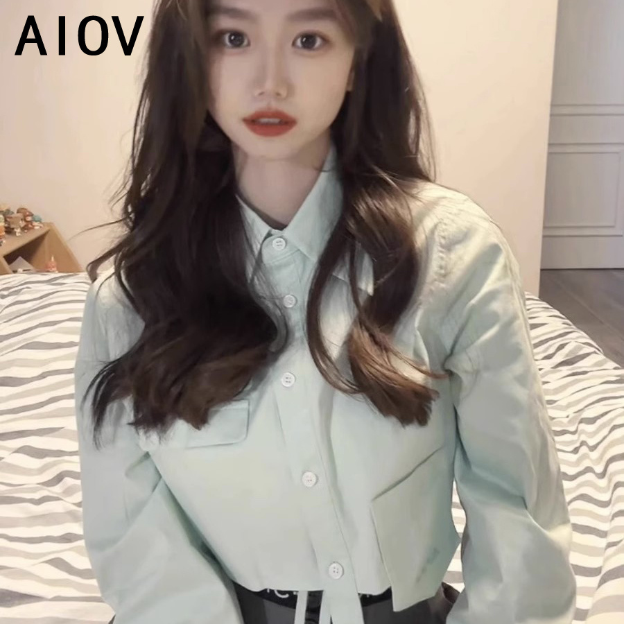 긴 소매 셔츠 여성 스트라이프 프릴 버튼 다운 탑 달콤 - Women Formal Wear Korean 리뷰 및 가격