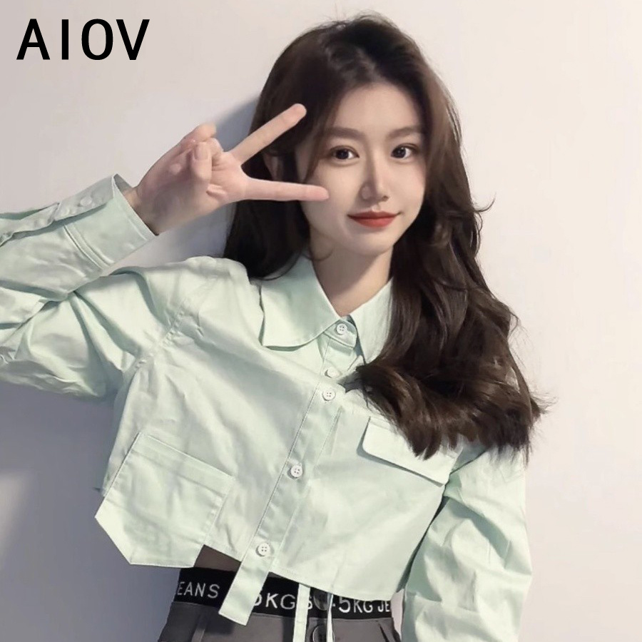 긴 소매 셔츠 여성 스트라이프 프릴 버튼 다운 탑 달콤 - Women Formal Wear Korean 리뷰 및 가격