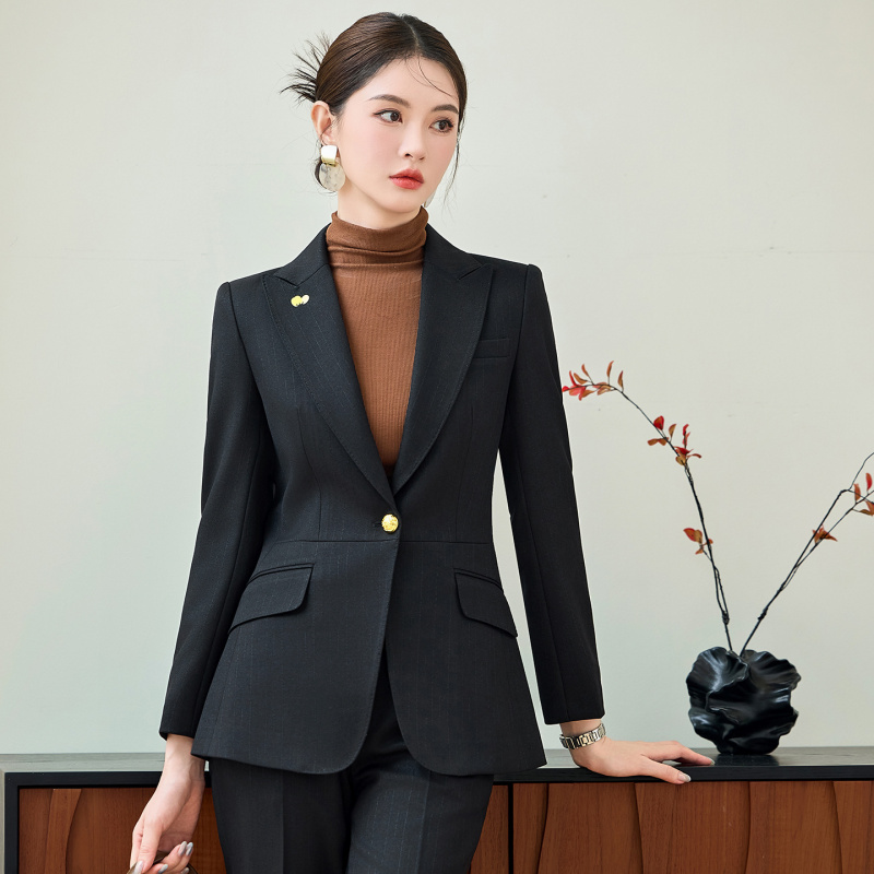 여성용 레드 수트 세트, 가을 및 겨울용 고급 의상,  - Women Formal Wear Shirts 리뷰 및 가격
