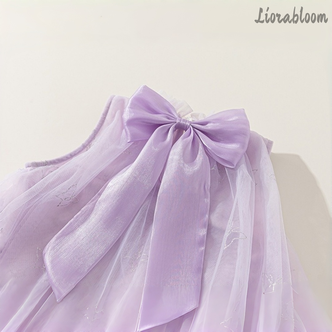 보라색 일상 공주 드레스 정장 가운 레이스 밑단 리본  - Women'S Formal Wear To A Wedding 리뷰 및 가격