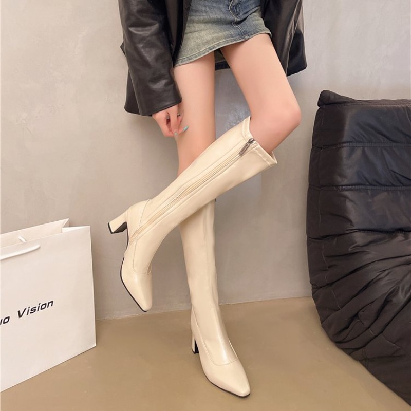 여성용 니하이 부츠 포인티드 토 하이힐 사이드 지퍼 스 - Women Formal Wear Footwear 리뷰 및 가격
