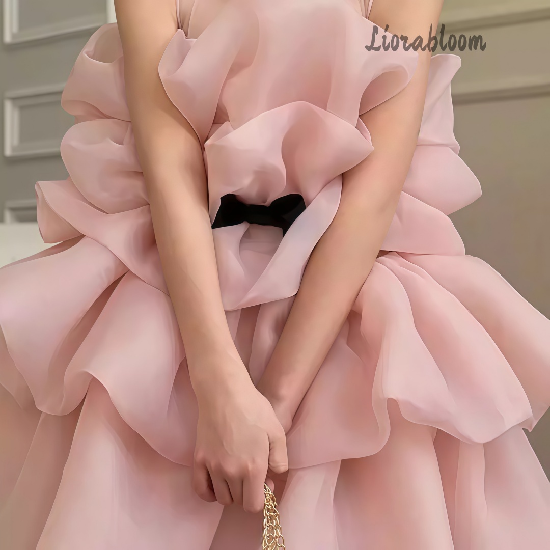 멀티 컬러 레이어드 여아 정장 드레스 우아한 이브닝웨어 - Women Formal Wear Designers 리뷰 및 가격