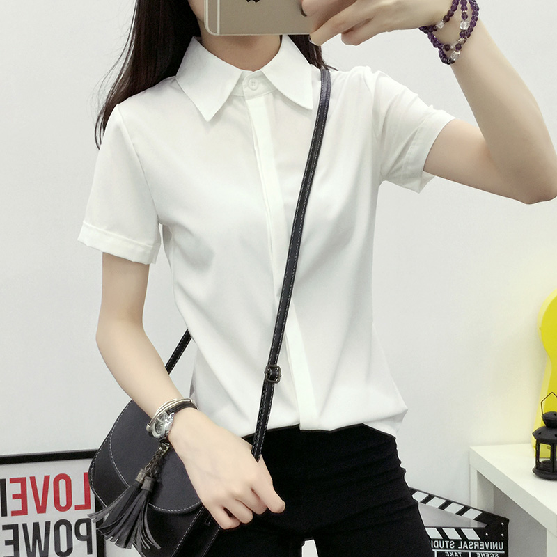 흰색 느슨한 반팔 셔츠 여성 여름 한국 스타일 대형 사 - Women Formal Wear Korean 리뷰 및 가격