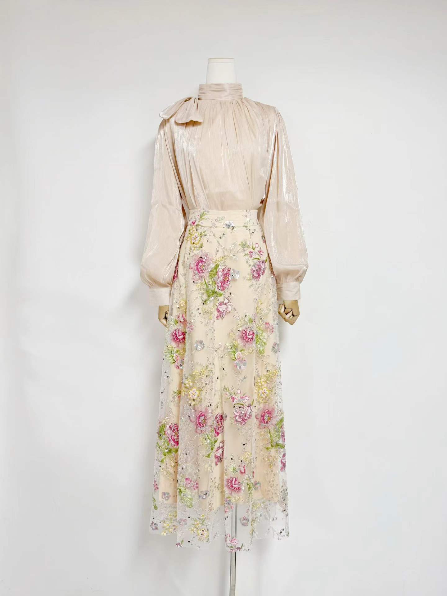 VGH 여성용 우아하고 세련된 블랙 플로럴 투피스 세트 - Women Formal Wear Set 리뷰 및 가격