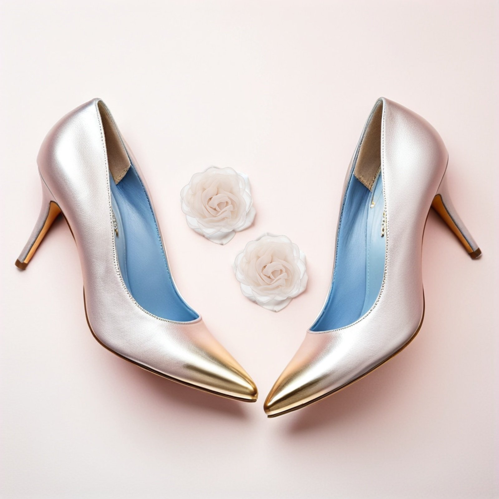 1 쌍의 탈착식 레이스 로즈 슈즈 버클 클립 여성용 꽃 - Women'S Formal Wear With Sneakers 리뷰 및 가격