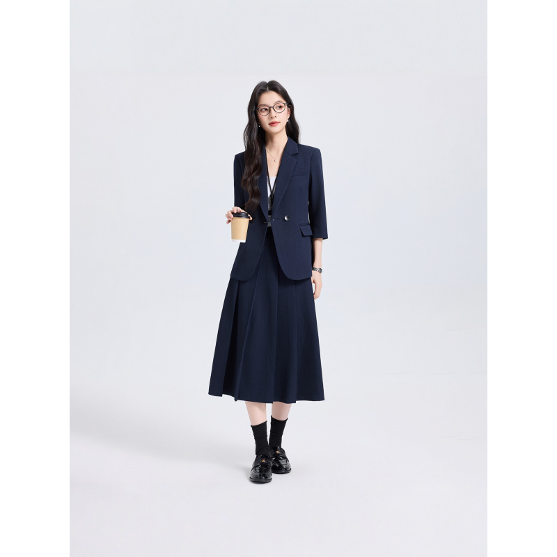 네이비 블루 여성 정장 세트, 봄/가을용, 신상 전문직 - Women Formal Wear Shirts 리뷰 및 가격