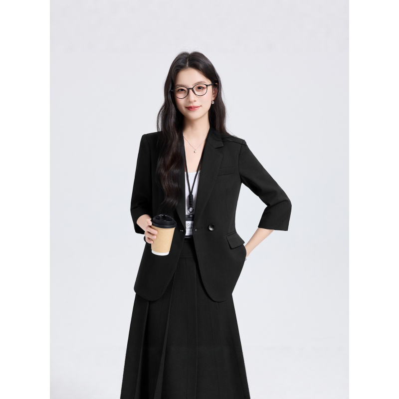 네이비 블루 여성 정장 세트, 봄/가을용, 신상 전문직 - Women Formal Wear Shirts 리뷰 및 가격