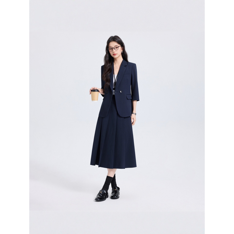 네이비 블루 여성 정장 세트, 봄/가을용, 신상 전문직 - Women Formal Wear Shirts 리뷰 및 가격