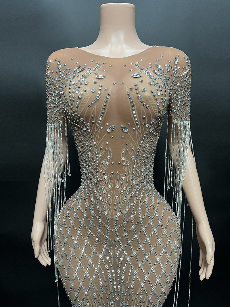 여성을위한 럭셔리 크리스탈 인어 이브닝 가운 섹시한 긴 - Women'S Formal Wear To A Wedding 리뷰 및 가격