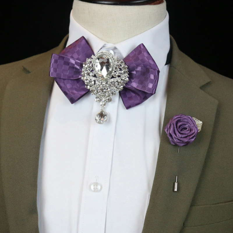 남성용 웨딩 라인석 활 타이 브로치, 한국 영국 비즈니 - Women Formal Wear Korean 리뷰 및 가격