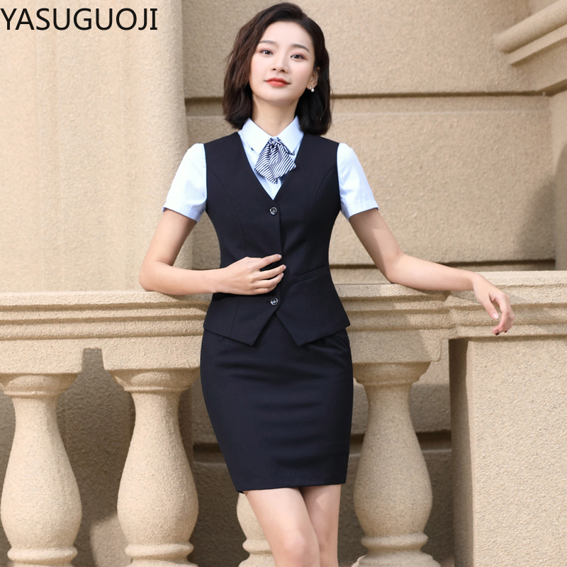 YASUGUOJI 우아한 패션 여성 조끼 작업복, 슬림 - Women Formal Wear For Plus Size 리뷰 및 가격