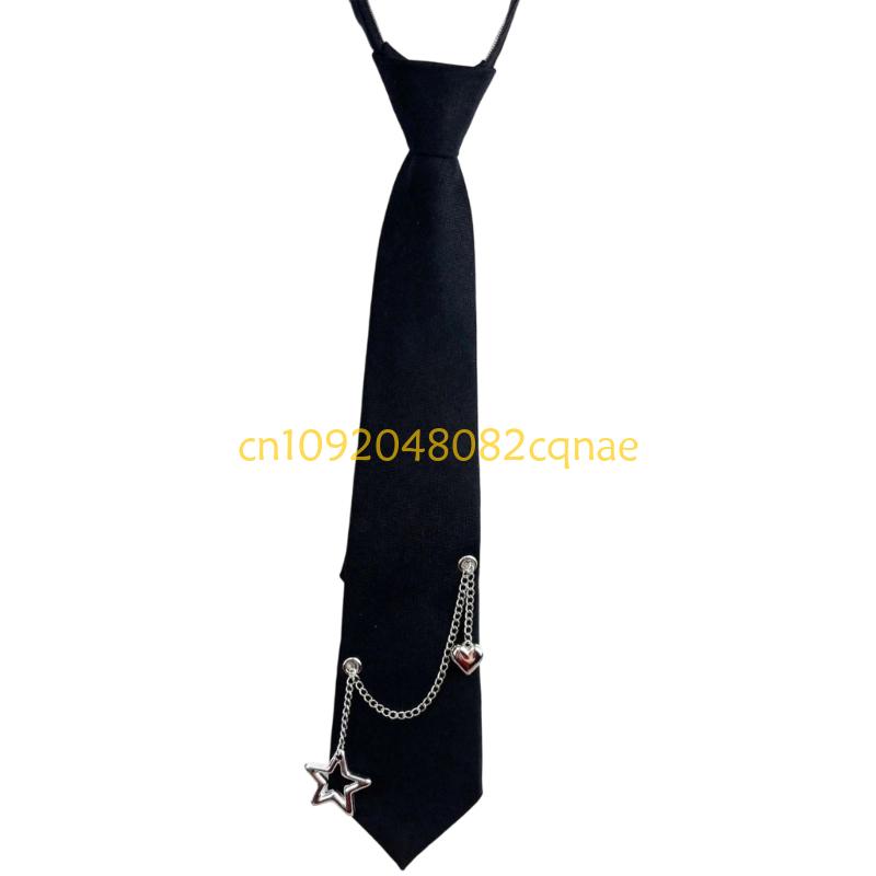한국 넥타이 지퍼 여밈 간편한 온/오프 대학 스타일 넥 - Women Formal Wear Korean 리뷰 및 가격