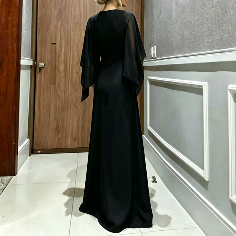 여성 정장 점프수트 2피스 세트 시스루 플레어 슬리브  - Women Formal Wear Set 리뷰 및 가격