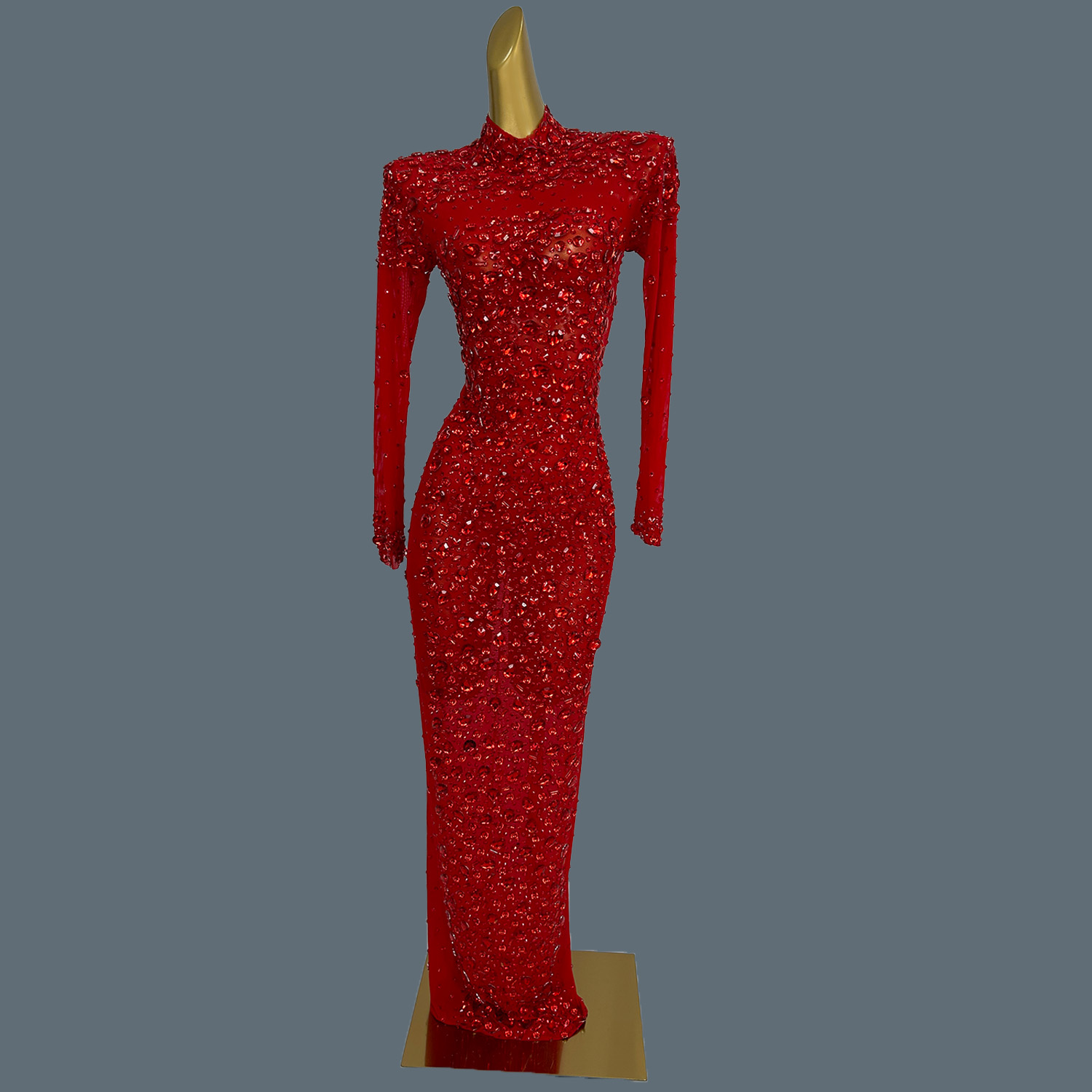 섹시한 쉬어 메쉬 공식 댄스 파티 긴 드레스 여성 전체 - Women'S Formal Dinner Wear 리뷰 및 가격
