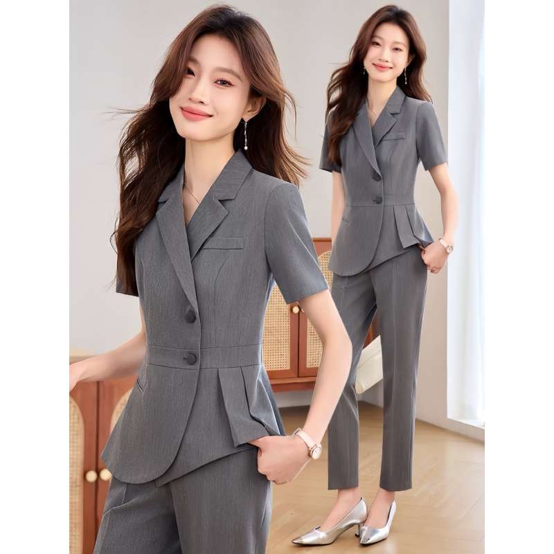 네이비 블루 여성용 얇은 전문직 정장2025신상 여름  - Women Formal Wear Shirts 리뷰 및 가격