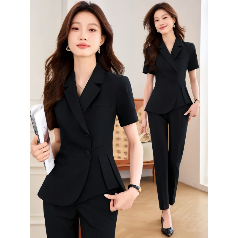 네이비 블루 여성용 얇은 전문직 정장2025신상 여름  - Women Formal Wear Shirts 리뷰 및 가격